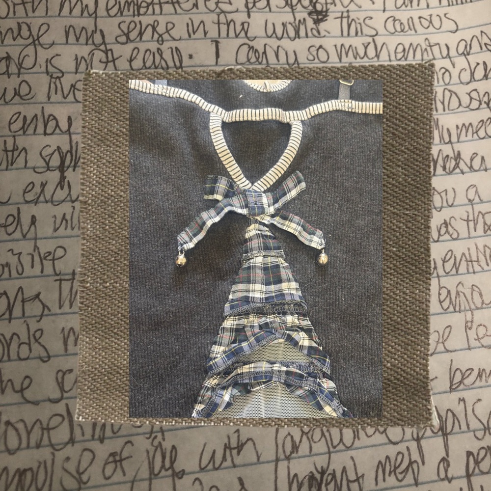 vintage victoria secret plaid ruffle bow accent camisole - Picture 4 of 4